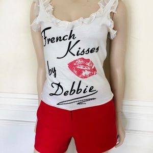 Dolce & Gabbana French Kisses by Debbie Ruffle Top
